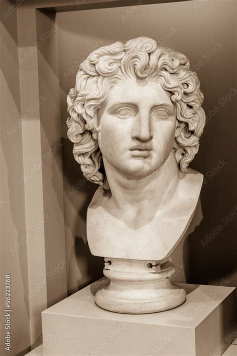Bust Of Alexander The Great Captured At Walker Art Gallery S Stock
