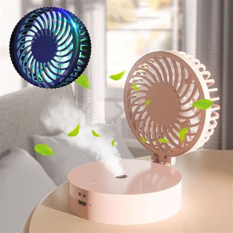 Windfall Portable Handheld Misting Fan Rechargeable Personal Cooling