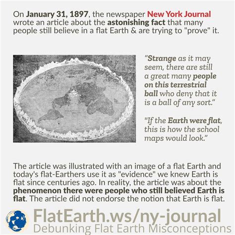 New York Journals Article In January 31 1897 Flatearthws