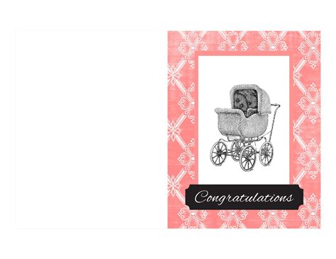 Check spelling or type a new query. Antique Images: Free Printable Baby Card: Vintage Baby Stroller Design on Digital Baby Greeting Card