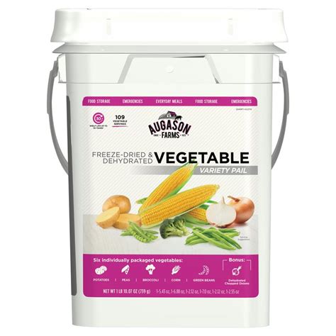 Maybe you would like to learn more about one of these? Augason Farms Freeze Dried Vegetable Variety Pail ...