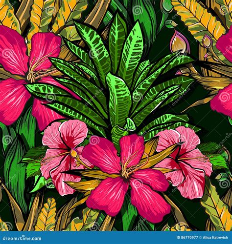 Tropical Jungle Flower Background Hd Wallpaper Collection