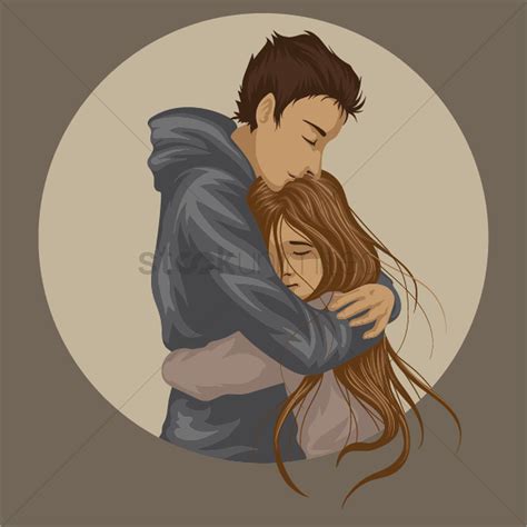 Free Couple Hugging Vector Image 1499244 Stockunlimited