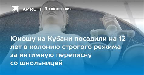 Юношу на Кубани посадили на 12 лет в колонию строгого режима за интимную переписку со школьницей