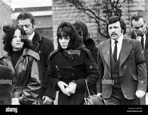 Funeral Of Sharon Mosoph Murder Victim 14th April 1976 Pictured Father Ralph Mosoph And Natural