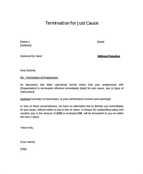 This employment termination letter is to inform you that your employment with the internet company will end as of october 29, 2017. FREE 9+ Sample Employment Termination Letter Templates in ...