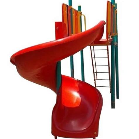Playground Slides Mild Steel And Frp Spiral Slide For Playground