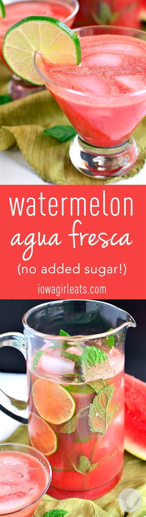 Watermelon Agua Fresca Recipe Health Diet Summer Days