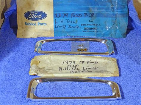 1973 79 Ford Truck Tail Lamp Bezels 1a Classic Nos Parts