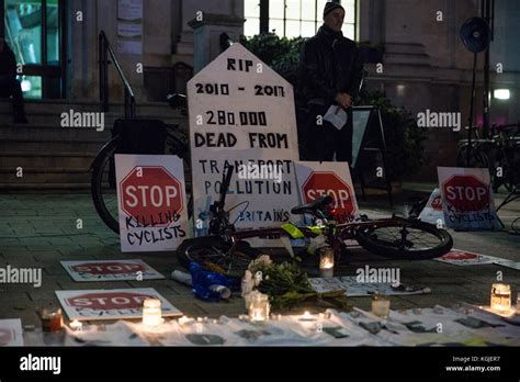 London Uk 8th November 2017 Campaigners From Stop Killing Cyclists