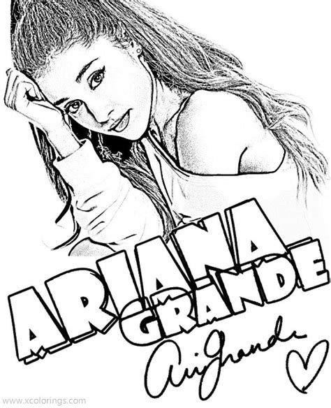 Desenho De Ariana Grande Coleira Para Colorir Images And Photos