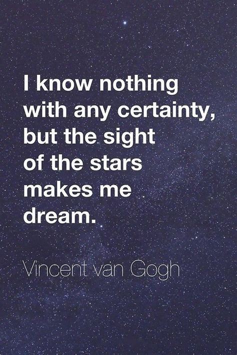 Starry Starry Night Astronomy Quotes Van Gogh Quotes Vincent Van