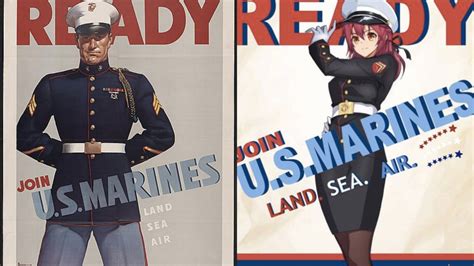 A Marines Anime Style Recruitment Posters Are Going Viral Laptrinhx