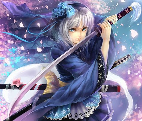 16 Anime Samurai Girl Wallpaper 4k Sachi Wallpaper