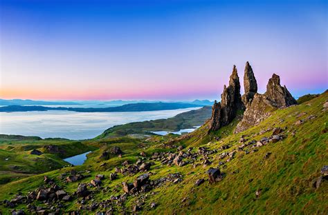 Old Man Of Storr Rock Formation Isle Of Skye Scotland Uk The