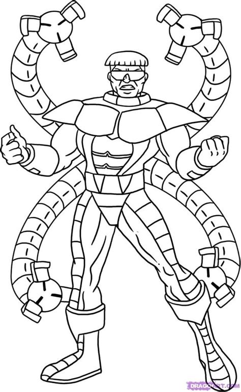 Decorate the coloring sheet with markers, gems, glitter glue, pom poms, or buttons. marvel octopus coloring pages | Coloring Pages | Brecken's ...