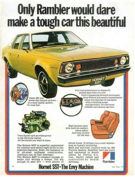 Maybe you would like to learn more about one of these? AMC Hornet | American motor company, Car advertising, Classic car insurance