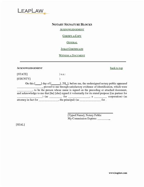 It is always helpful to show a fishbone diagram example right in the beginning of the meeting. Notary Signature Block Template | Latter Example Template