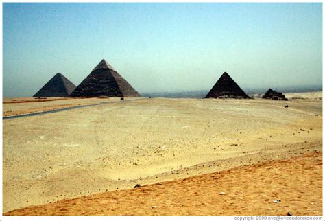 The Pyramids Of Giza From Left To Right Pyramid Of Khufu The Great