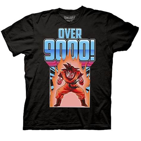 This is the new over 9000 video from the new series dragon ball z kai. Dragon Ball Z Goku Over 9000 Black T-Shirt