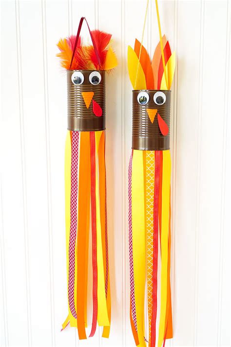 Thanksgiving Kids Craft Turkey Windsocks Happiness Is Homemade