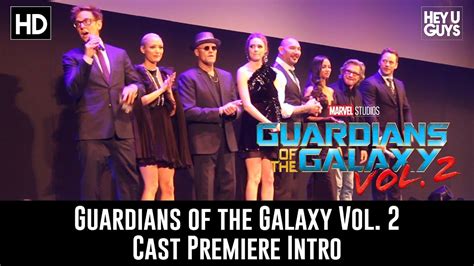 Guardians of the galaxy vol. Guardians of the Galaxy Vol. 2 Cast Movie Intro - London ...