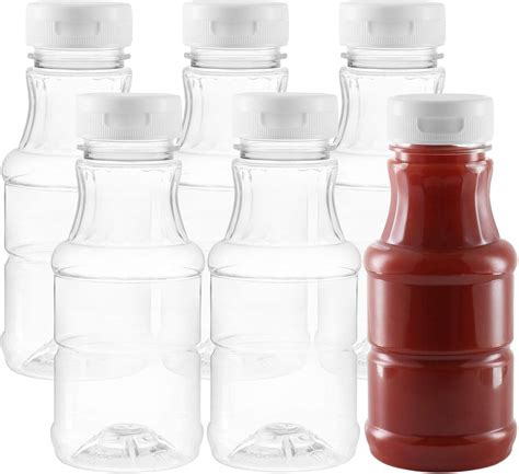 Pack Of 6 9 Oz Empty Sauce Bottles Salad Dressing Bottles
