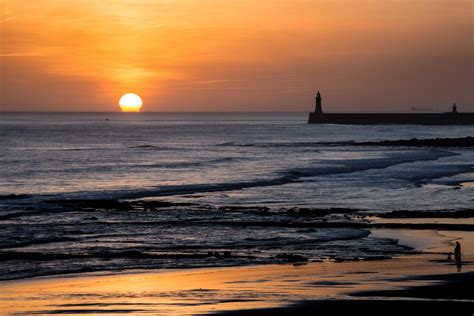 Tynemouth Long Sands South Beach Photo Sunrise Over The Longsands