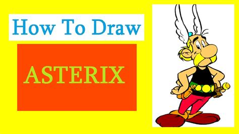 How To Draw An Asterix Как нарисовать Астерикса Youtube