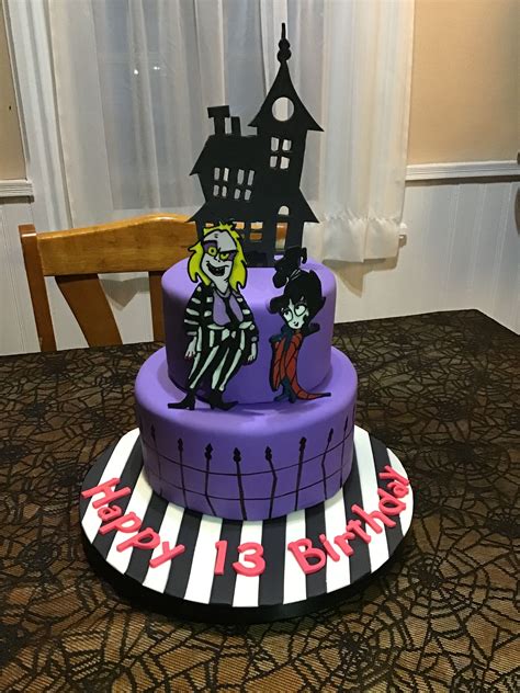 Beetlejuice Cake Made By Emily Barnes Foley Birthday Halloween Party