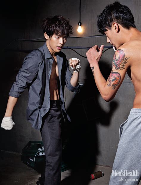 Btob S Minhyuk Drops Jaws With Flawless Chocolate Abs For Men S Health Soompi