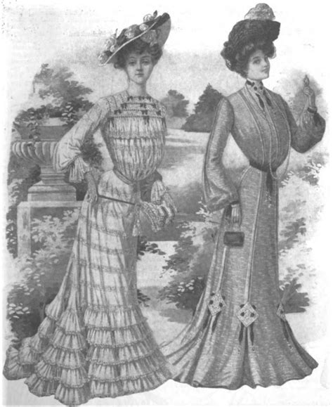 Edwardian Era Clothing Edwardian Era Ladies Dresses July 1903 The Delineator