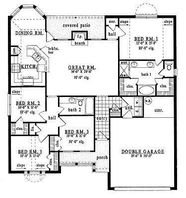 Beast metal building barndominium floor plans and design ideas. Ranch Style House Plan - 4 Beds 2 Baths 1646 Sq/Ft Plan ...