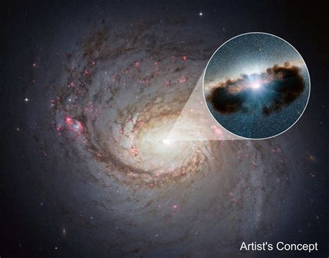 Hidden Lair At The Heart Of Galaxy Ngc 1068