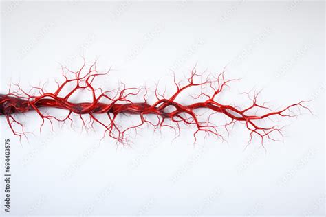 A Contract Injected Into The Blood Vessels That Shows The Distribution