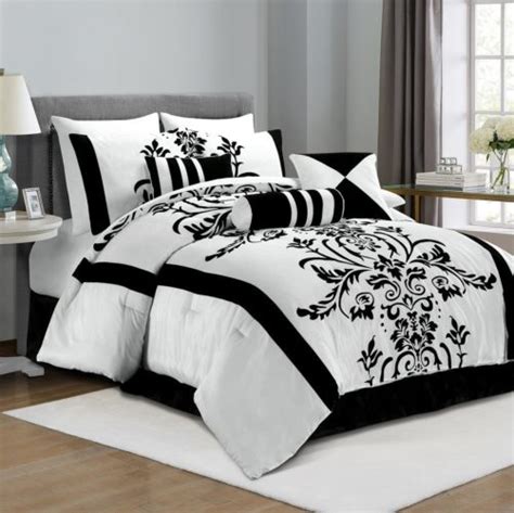 Comforter bedding sets black&white king size bedding set luxury queen size double bed 2/3pcs bed linen couples duvet cover set. Elegant Black and White Bedroom Ideas - LuxComfyBedding