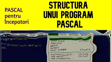 Invatam Pascal 1 Structura Unui Program Pascal Youtube
