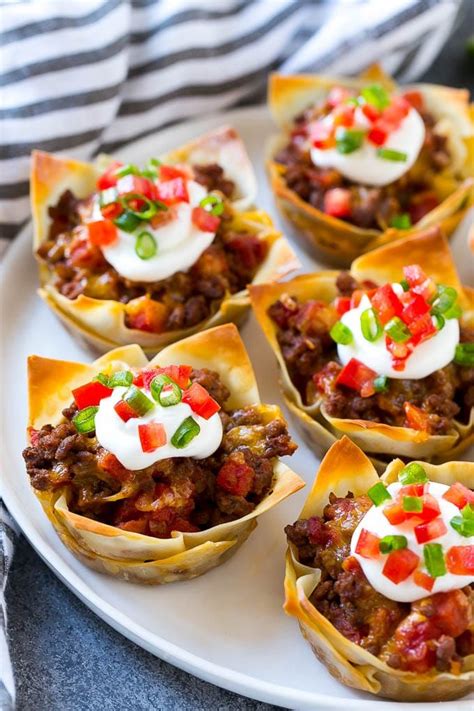 These Wonton Taco Cups Are The Perfect Appetizer Or Fun Twist On Taco