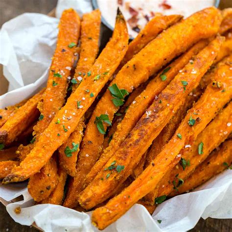 They were definitely not crispy though, even though i used a. Baked Sweet Potato Fries - Jessica Gavin