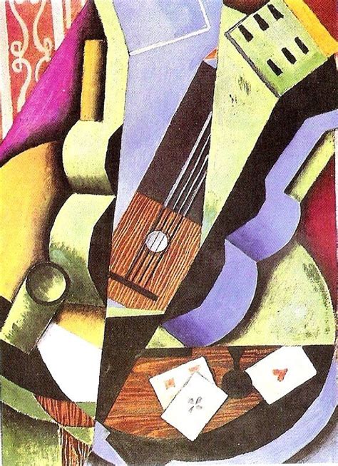 Picasso, muchacho con mandolina 1910, cubismo. Cubismo Guitarra y Cartas, Juan Gris 1913 (avec images ...