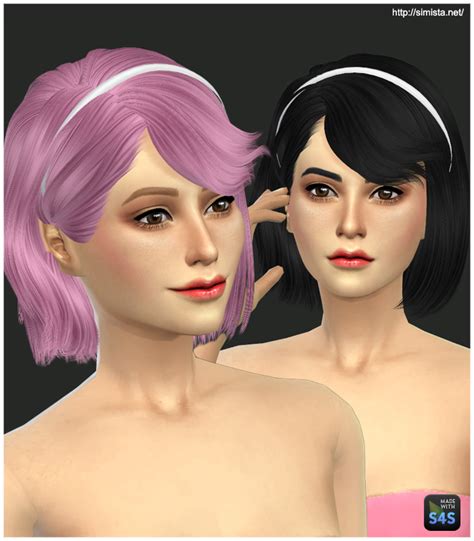 Simista Ela Hairstyle Retextured ~ Sims 4 Hairs