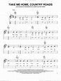 Take Me Home, Country Roads sheet music for ukulele (easy tablature ...