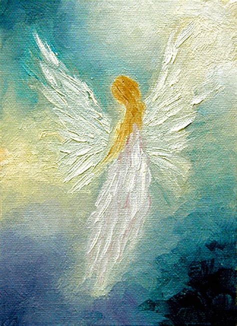 Angel Print Poster Guardian Angel Original Angel Art Wall Etsy