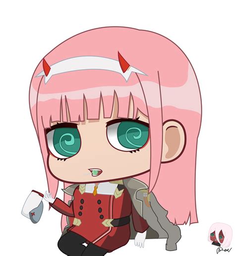 Contest Zero Two Chibi With Her Coat And Cap Eo To R