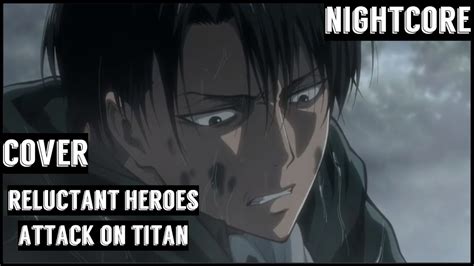 Nightcore Reluctant Heroes Attack On Titan Cover Lyrics Youtube