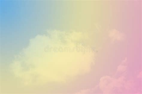 Pastel Rainbow Cloud Background Stock Photo Image Of Expanse Clouds