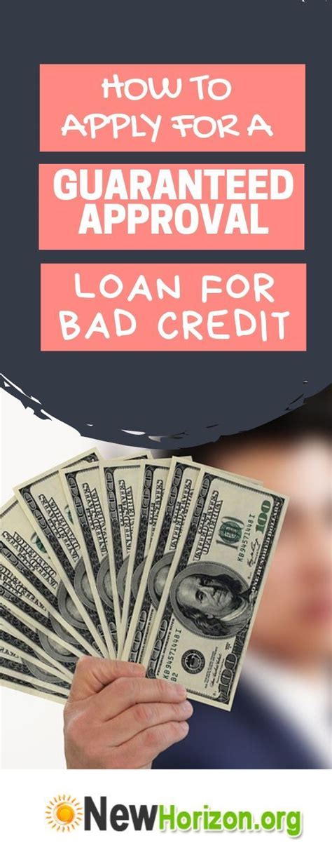 How To Get Approved For A Guaranteed Loan Approvals For Bad Credit