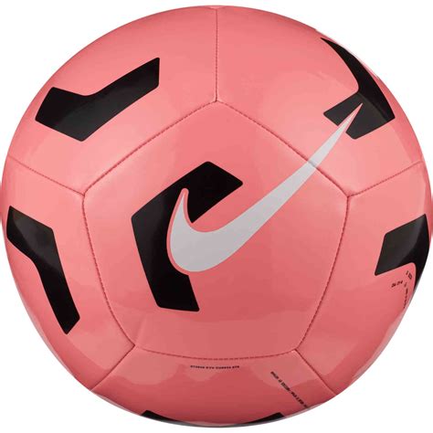 Nike Pitch Training Soccer Ball Sunset Pulse And Black With White