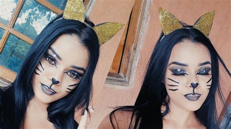 Maquiagem Mulher Gato DIY Fantasia Sem Gastar Nada YouTube