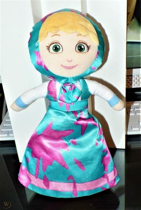 Masha And The Bear Masha Transforming Flip Doll Plush Blue Pink Netflix 3881806330